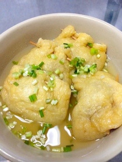 豆腐と挽肉と卵で油揚げの包み煮-レシピのメイン写真