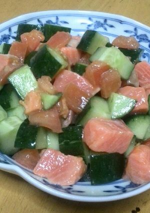 食材3つ☆ロミロミサーモン-レシピのメイン写真