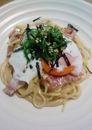 カルボナーラ de ミソ-レシピのメイン写真