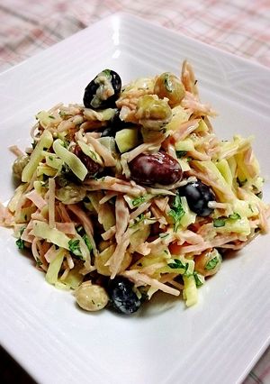 マヨたく豆サラダ-レシピのメイン写真