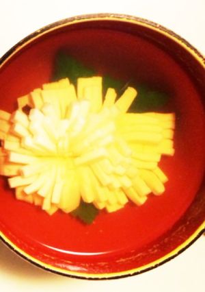 めでたい日に♡菊花豆腐のすまし汁-レシピのメイン写真