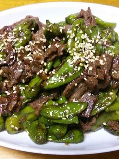 ウマウマ♪ししとうと牛肉炒め♡-レシピのメイン写真