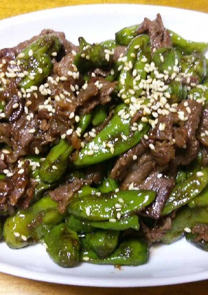 ｳﾏｳﾏ♪ししとうと牛肉炒め♡-レシピのメイン写真