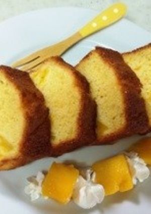 米粉で作るマンゴーのパウンドケーキ-レシピのメイン写真