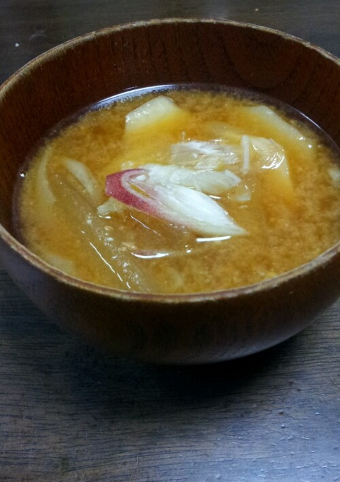 里芋と冬瓜 ミョウガの味噌汁-レシピのメイン写真