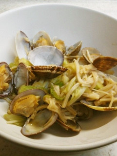 あさりとキャベツの蒸し煮-レシピのメイン写真