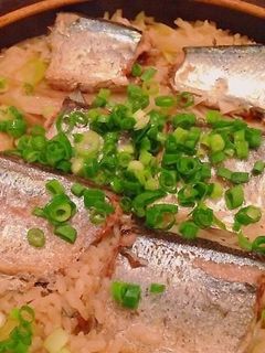 焼きさんまとミョウガの炊き込みご飯-レシピのメイン写真