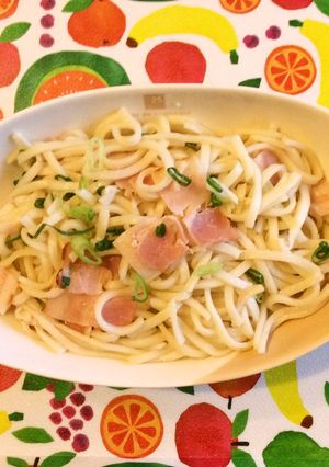ベーコンの和風焼きうどん-レシピのメイン写真