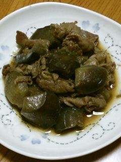 お義母さんの味♡茄子と豚肉の炒め煮-レシピのメイン写真