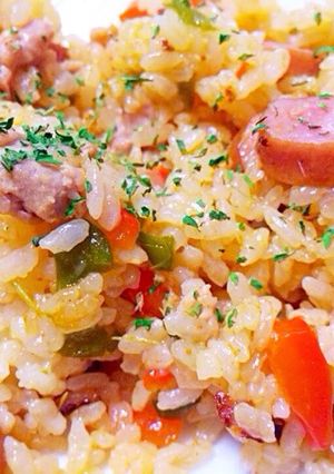 炊飯器で簡単！炊き込みジャンバラヤ-レシピのメイン写真