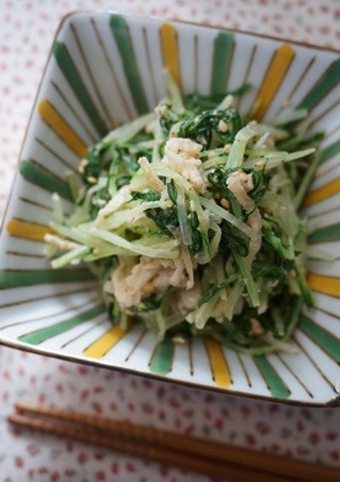 水菜と切り干し大根のゴママヨポン和え-レシピのメイン写真