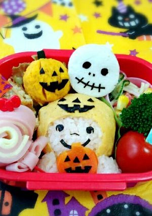 ハロウィン＊キャラ弁　仮装キッズ-レシピのメイン写真