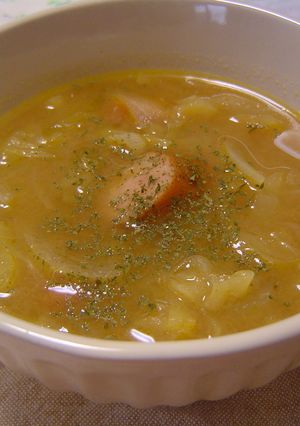 鍋底カレーで★カレー野菜スープ-レシピのメイン写真