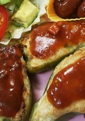 子供にも!野菜たっぷりピーマンの肉詰め-レシピのメイン写真
