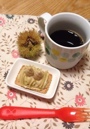 かわいい♪モンブランサブレ♪-レシピのメイン写真