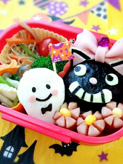 ハロウィン*キャラ弁 クロネコ-レシピのメイン写真