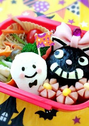 ハロウィン＊キャラ弁　クロネコ-レシピのメイン写真