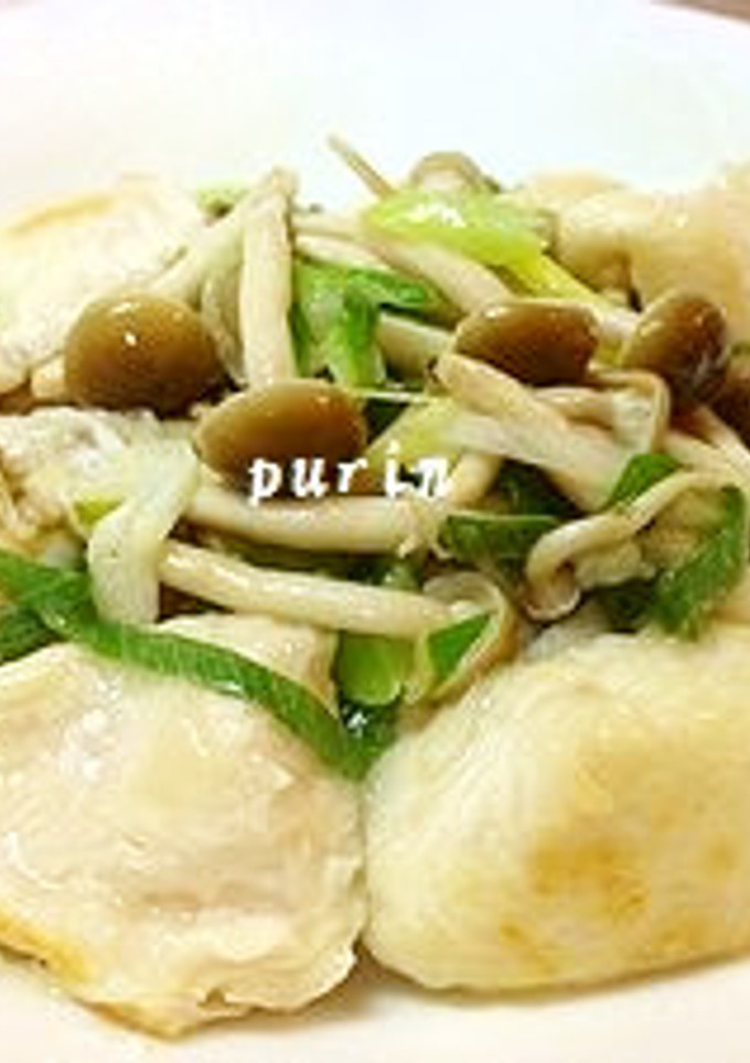 鶏胸肉とネギの梅酢炒め-レシピのメイン写真
