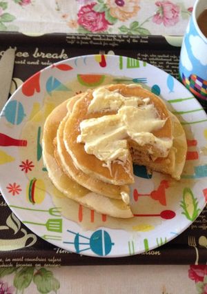オイラの朝めしはパンケーキ-レシピのメイン写真