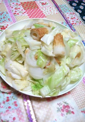 竹輪野菜炒め-レシピのメイン写真