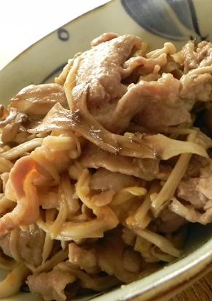 きのこと豚肉のにんにくみそマヨ炒め-レシピのメイン写真