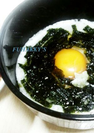 夜食・小腹が空いた時★韓国風月見とろろ汁-レシピのメイン写真