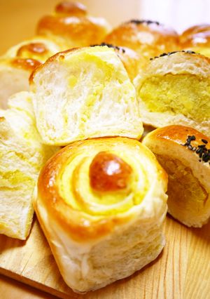 収穫の秋♪さつま芋ちぎりパン（HB生地）-レシピのメイン写真