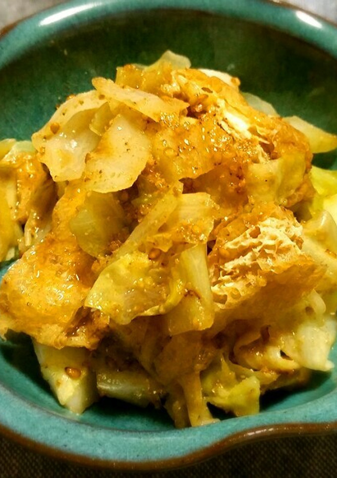 キャベツと油揚げの胡麻和え-レシピのメイン写真