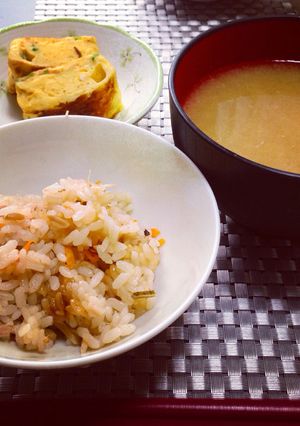 ツナと塩昆布の炊き込みご飯-レシピのメイン写真