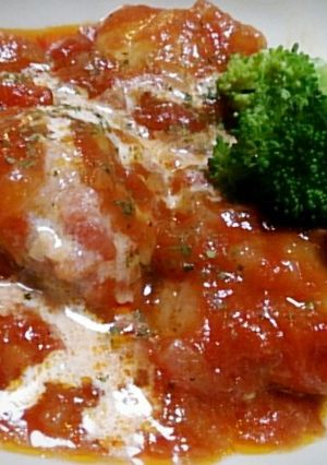 簡単♪オシャレに☆チキンのトマト煮込み-レシピのメイン写真