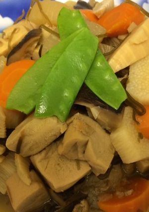 高野豆腐の煮しめビーガン・グルテンフリー-レシピのメイン写真