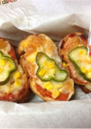 ダブルツナのピザトースト弁当-レシピのメイン写真
