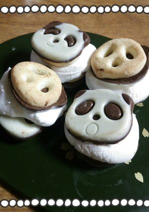 さくさくぱんだdeマシュマロサンド♪-レシピのメイン写真