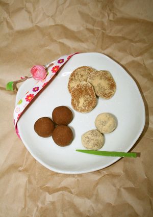 材料２つ♥黄粉と餡子で混ぜるだけ和菓子-レシピのメイン写真
