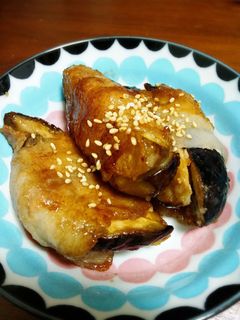 ジューシー!茄子の肉巻き-レシピのメイン写真