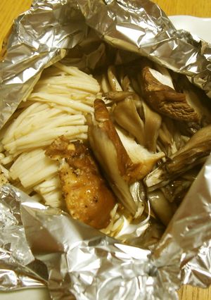 鶏肉や魚で簡単☆きのこのホイル焼き-レシピのメイン写真
