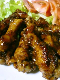 鰻のタレで鶏手羽照り焼き-レシピのメイン写真