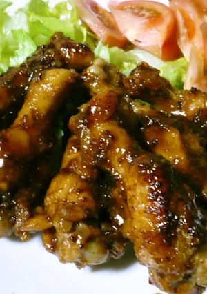 鰻のタレで鶏手羽照り焼き-レシピのメイン写真