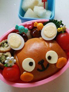 ☆ロールパンで簡単うさちゃん弁当☆-レシピのメイン写真