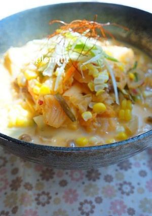 意外なおいしさ◎キムチ納豆ミルクラーメン-レシピのメイン写真
