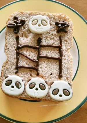 *さくさくぱんだのあみだくじトースト*-レシピのメイン写真