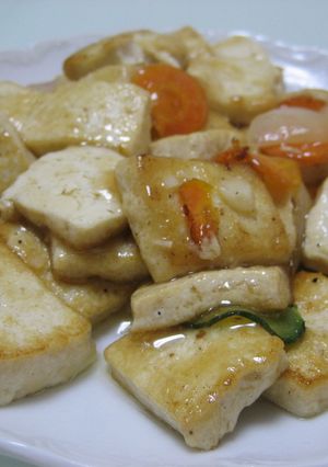 中国の家庭料理☆豆腐と野菜のとろみ炒め-レシピのメイン写真