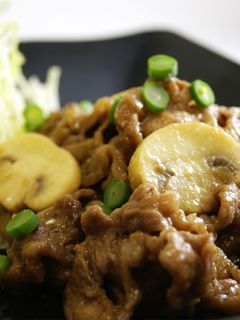 美味しい!マッシュルームで生姜焼き♪-レシピのメイン写真