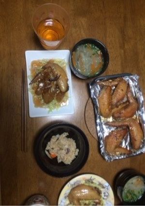 今日のメインわ手羽先-レシピのメイン写真
