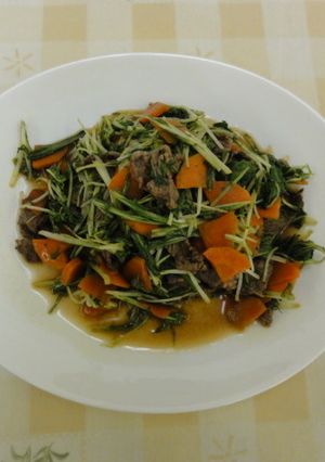 牛肉と水菜の煮物-レシピのメイン写真