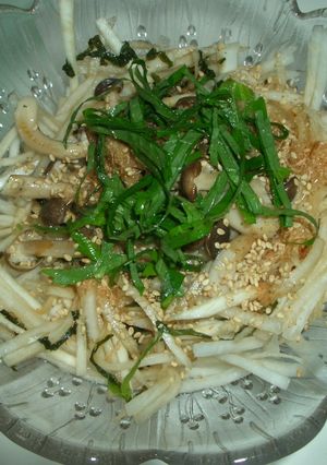 大葉にんにく醤油で大根サラダ-レシピのメイン写真