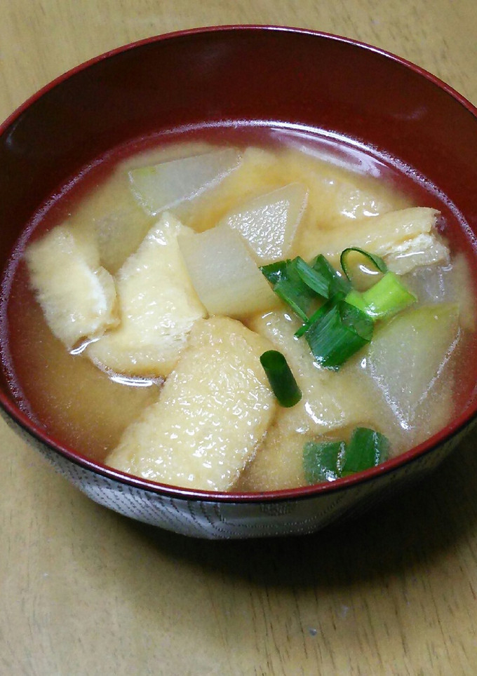 冬瓜と揚げのお味噌汁-レシピのメイン写真