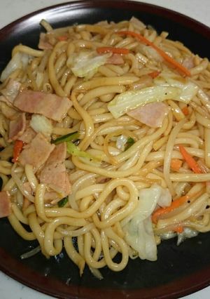 めっちゃ簡単(*ﾟ▽ﾟ)ﾉやきうどん☺-レシピのメイン写真