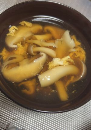 きのことふわふわ卵汁🥚-レシピのメイン写真