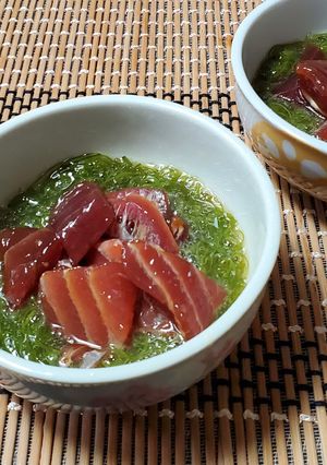 かつおとめかぶの生姜醤油和え-レシピのメイン写真